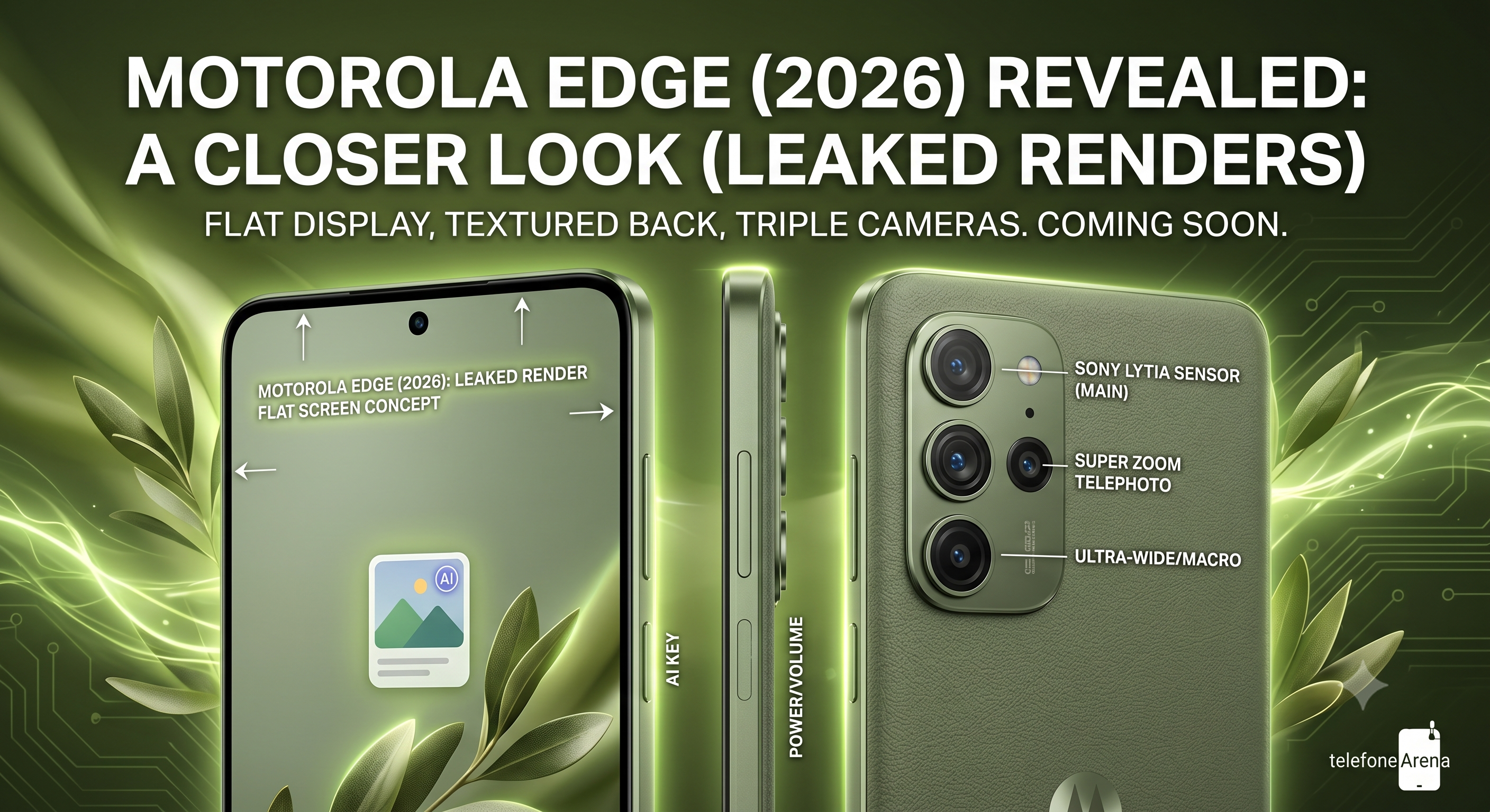 Motorola Edge (2026) Leaked Renders Reveal Shift to Flat Display and Triple Camera Setup