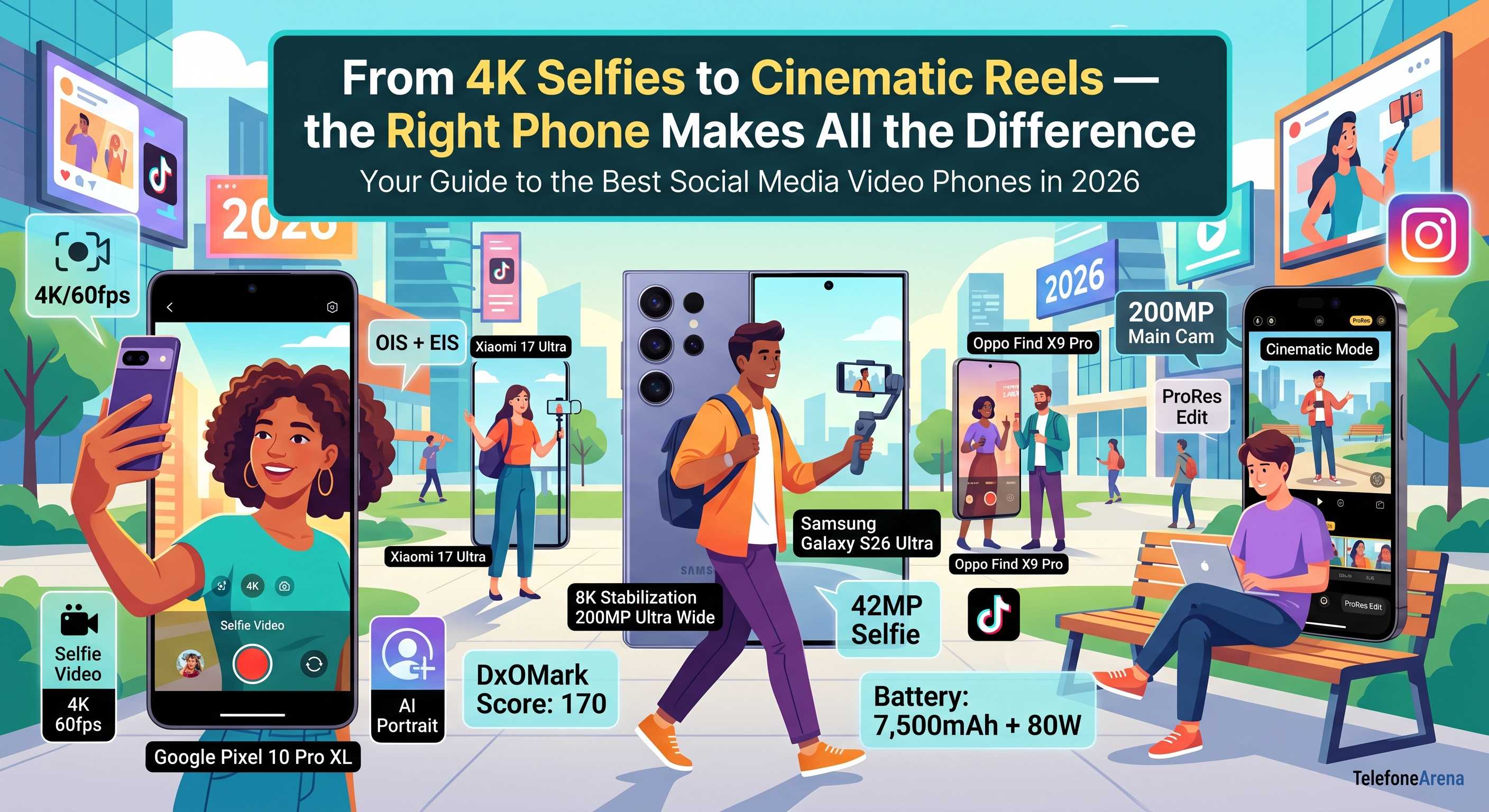 Best Phones for TikTok and Instagram Videos in 2026