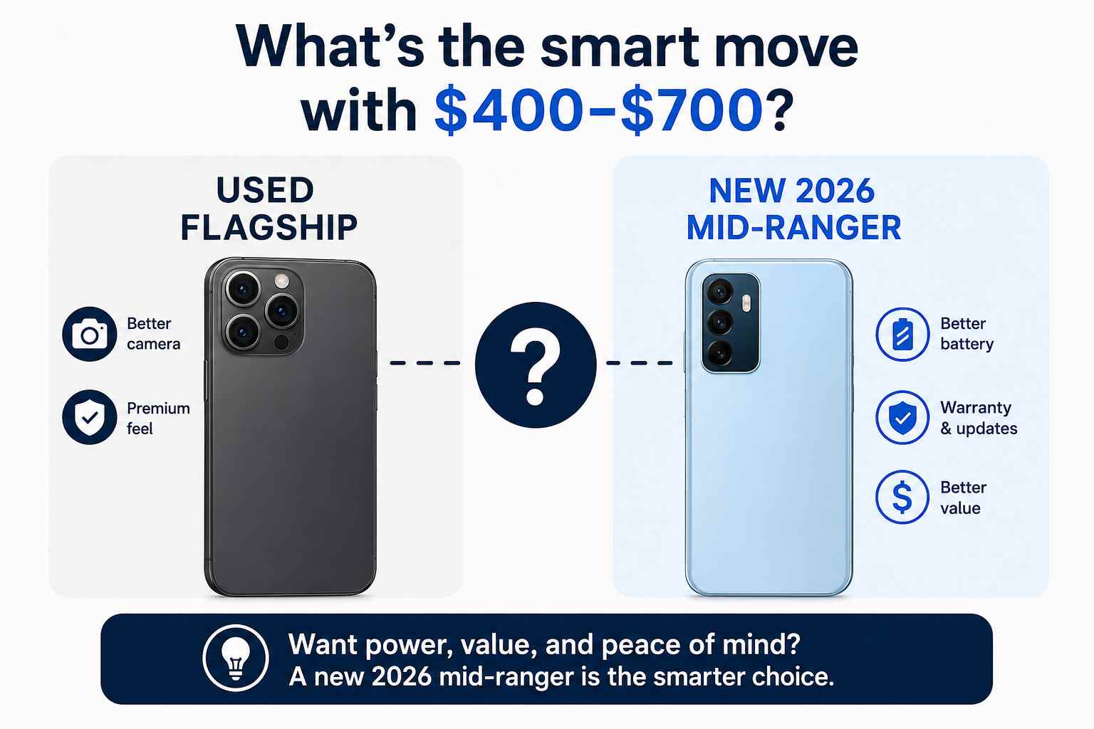 Used Flagship or New Mid-Range? Here's How I'd Actually Decide in 2026 based on my personal opinion and analysis